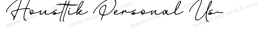 Housttik Personal Us字体转换